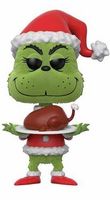 14 Flocked Grinch w/ Roast Beast Dr. Seuss Funko pop