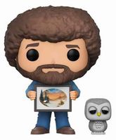 561 Bob Ross with Hoot CHASE Bob Ross Funko pop