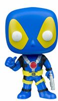 112 Blue/Yellow Deadpool FYE Deadpool Funko pop