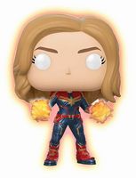 432 Glow Captain Marvel Walmart Marvel Comics Funko pop