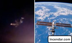 UFO on NASA videos is monitoring International Space Station progress â€“ shock claim A HUGE UFO has apparently been seen hovering near to the International Space Station (ISS) and some are claiming it is proof aliens are watching humanity.